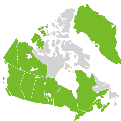 Distribution: Galium boreale Linnaeus